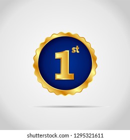 medal gold blue vector design 6
