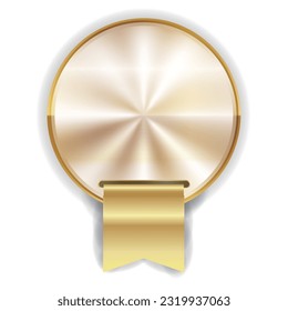 medal gold ribbon frame icon