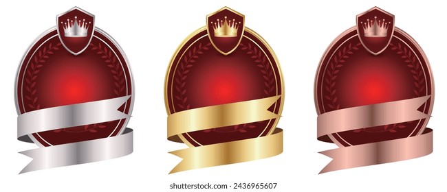 Medal Gold Silver Ribbon Icon
