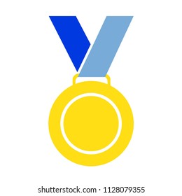 medal gold vector award icon - 1st winner champion