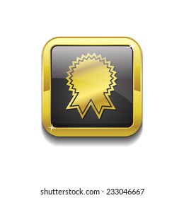 Medal Gold Vector Icon Button