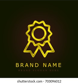 Medal golden metallic logo