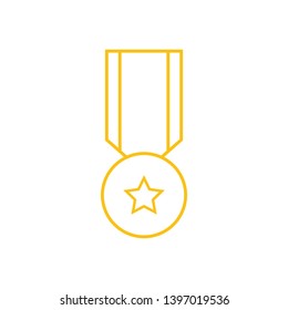 Medal graphic design template vector illustration