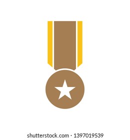 Medal graphic design template vector illustration