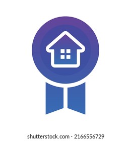 medal home logo gradient design template icon