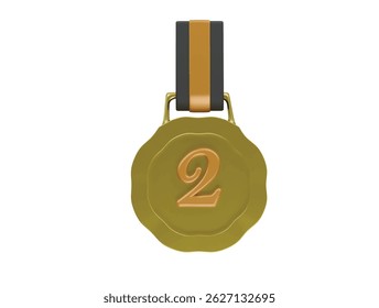 medal icon 3d illustration render