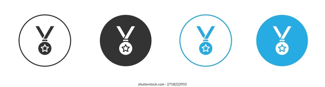 Ícone de medalha para app e web design. Ilustração de elemento simples.