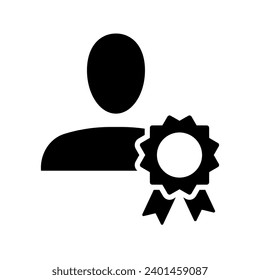 Medal icon award emblem. Vector illustration 