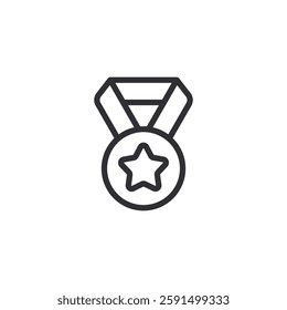 Medal icon. Award icon. Game reward. Star icon. Game art. Game Medal. Achievement badge. Winner's trophy icon. Symbol victory. Reward badge. First place. Quality mark. Champion. Award badge. Top. Seal