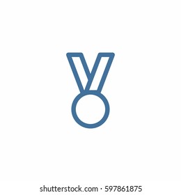 Medal icon. Award vector