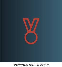 Medal icon. Award vector