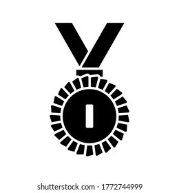 medal icon.  award icon vector design template on white background. medal - ribbon.  vector illustration