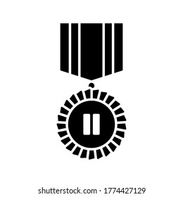 icono de medalla.  plantilla de diseño de vector de icono de premio sobre fondo blanco. medalla - cinta.  ilustración vectorial