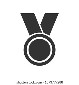 Medal Icon. Award or Winner Illustration As A Simple Vector Sign & Trendy Symbol for Design, Sport Websites, Presentation or Application.