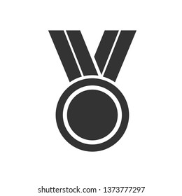 Medal Icon. Award or Winner Illustration As A Simple Vector Sign & Trendy Symbol for Design, Sport Websites, Presentation or Application.