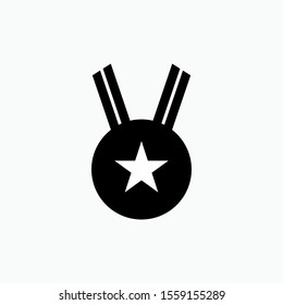 
Medal Icon. Award or Winner Illustration As A Simple Vector Sign & Trendy Symbol for Design, Sport Websites, Presentation or Application.