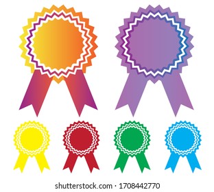 medal icon badge and label. flat vector.
