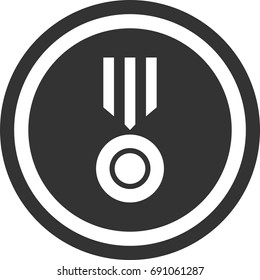 Medal icon ,circle sign design