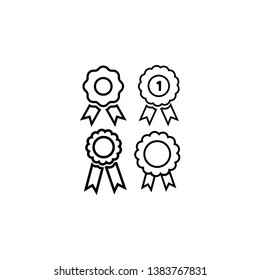 medal icon design template vector