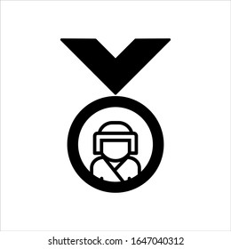 Icono de la medalla. Vector de plantilla de diseño