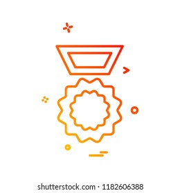 Medal icon design vector