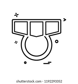 Medal icon design vector