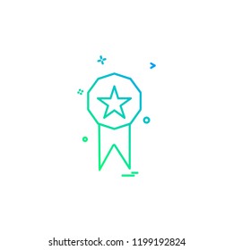 Medal icon design vector