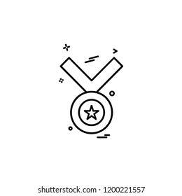 Medal icon design vector