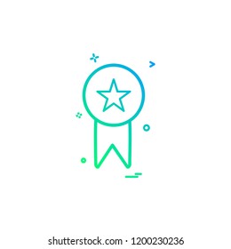 Medal icon design vector