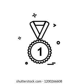 Medal icon design vector