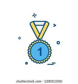 Medal icon design vector