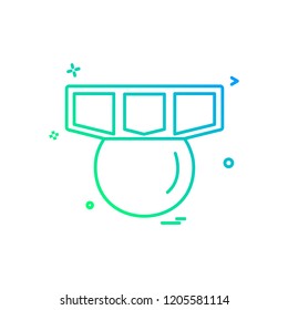 Medal icon design vector