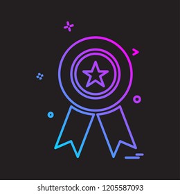 Medal icon design vector