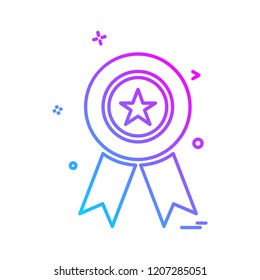 Medal icon design vector