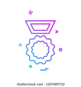 Medal icon design vector
