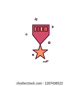 Medal icon design vector