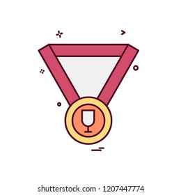 Medal icon design vector