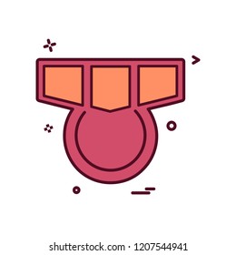 Medal icon design vector