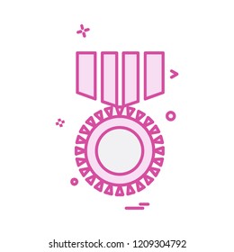 Medal icon design vector
