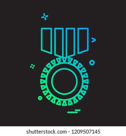 Medal icon design vector