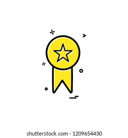 Medal icon design vector