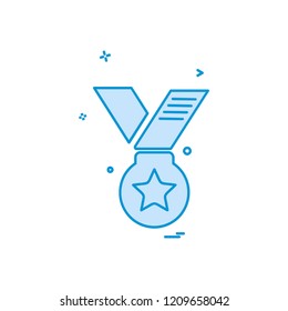 Medal icon design vector
