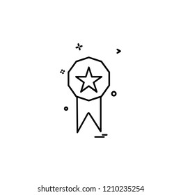 Medal icon design vector