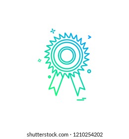 Medal icon design vector