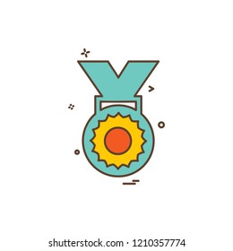 Medal icon design vector