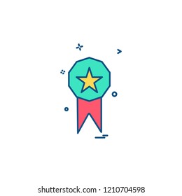 Medal icon design vector