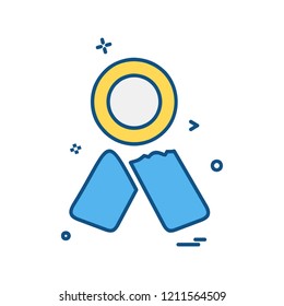 Medal icon design vector
