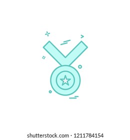 Medal icon design vector