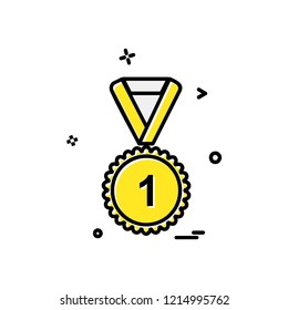 Medal icon design vector