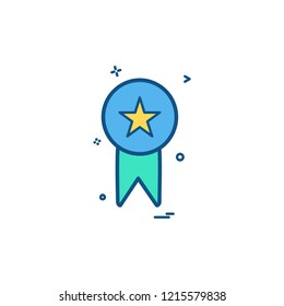 Medal icon design vector
